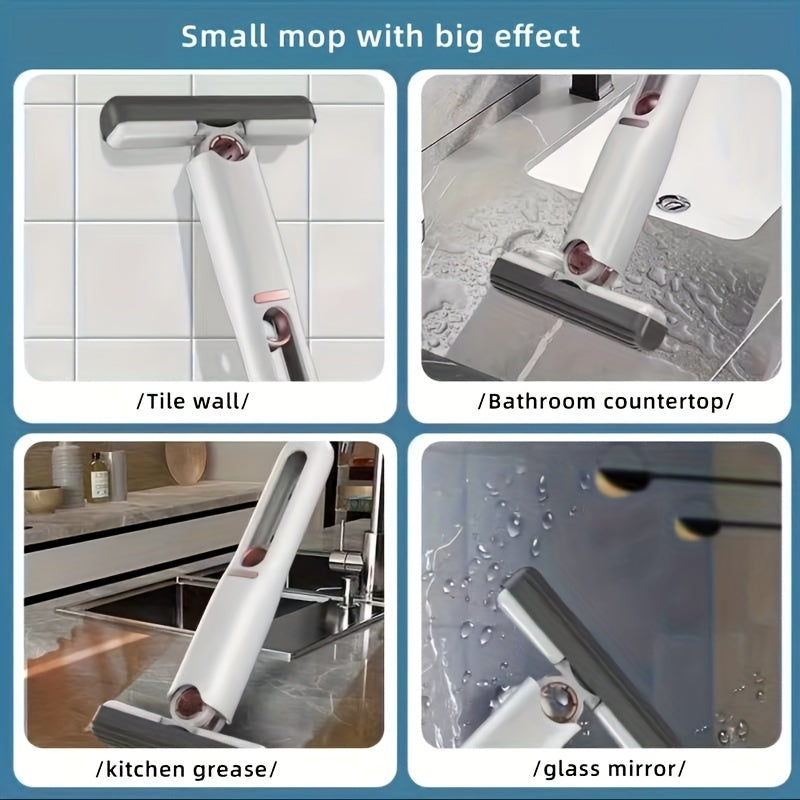 Portable Self-Squeezing Multifunctional Mini-Mop