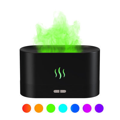 2022 Best Selling USB Ultrasonic Flame Humidifier Led RGB Colorful Essential Oil Fire Flame Aroma Diffuser